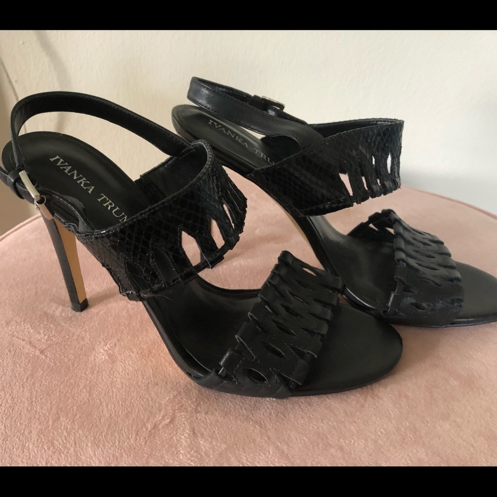 Black leather heels!